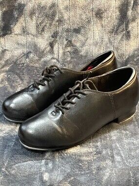 Weissman Tap Shoes Women's Size 6.5 AM Black Lace Up Style W1600